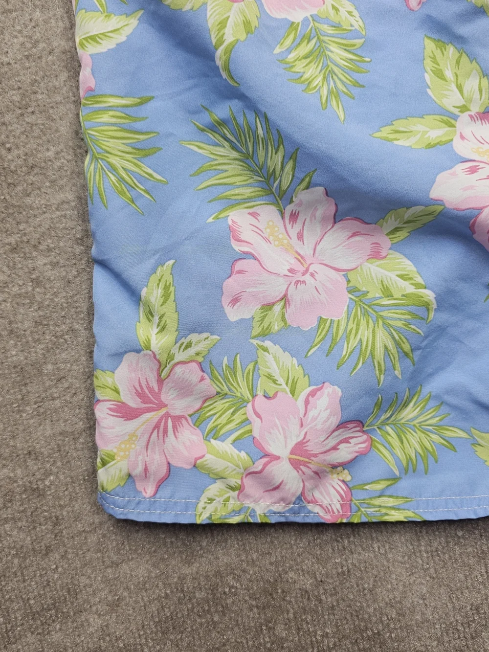 Polo Ralph Lauren Men’s XXL Swim Trunks Blue Pink Floral Hawaiian Board Shorts